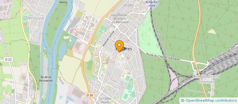 localisation de l'entreprise MONSIEUR VINCENT DORNEVAL  ACHERES