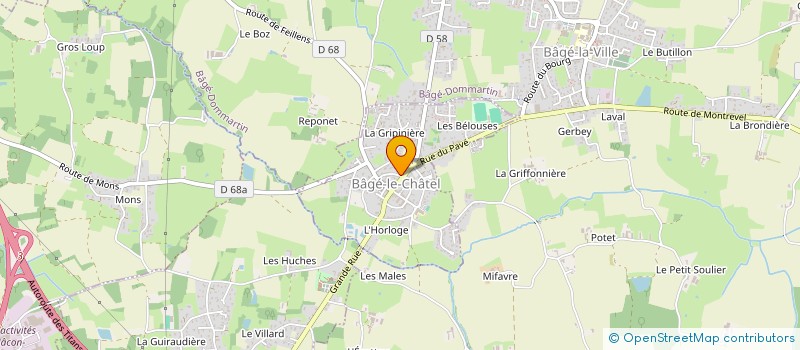 localisation de l'entreprise MONSIEUR VINCENT DOUARRE  BAGE-LE-CHATEL