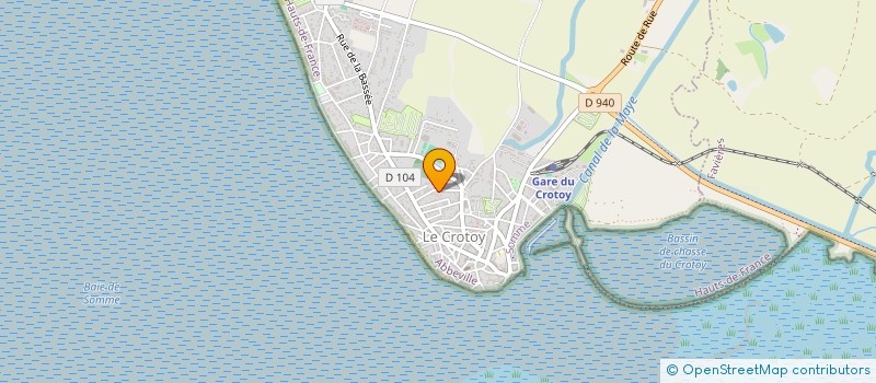 localisation de l'entreprise MONSIEUR VINCENT DOVERGNE à LE CROTOY