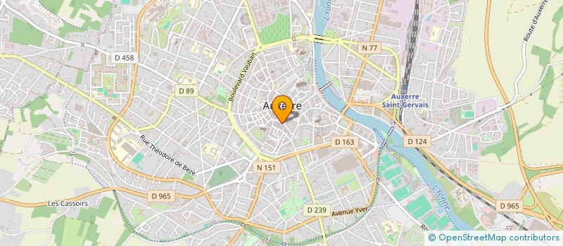 localisation de l'entreprise MONSIEUR VINCENT DUBOIS à AUXERRE
