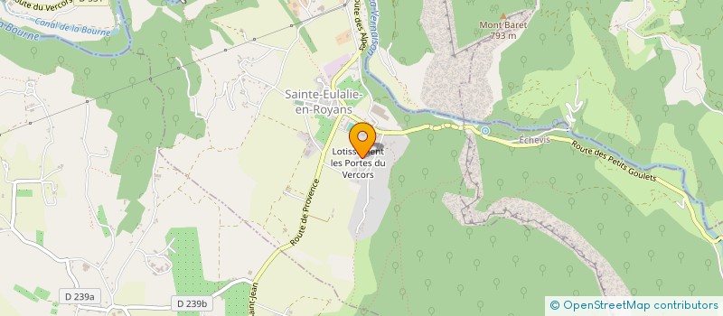 localisation de l'entreprise MONSIEUR VINCENT DUBOIS  SAINTE-EULALIE-EN-ROYANS