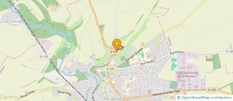 localisation de l'entreprise MONSIEUR VINCENT DUBOIS à MONTDIDIER