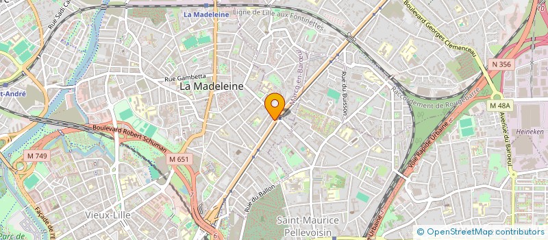 localisation de l'entreprise MONSIEUR VINCENT DUBREU à LA MADELEINE