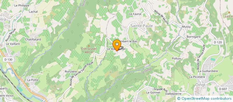 localisation de l'entreprise MONSIEUR VINCENT DUBREUIL  SAINTE-PAULE