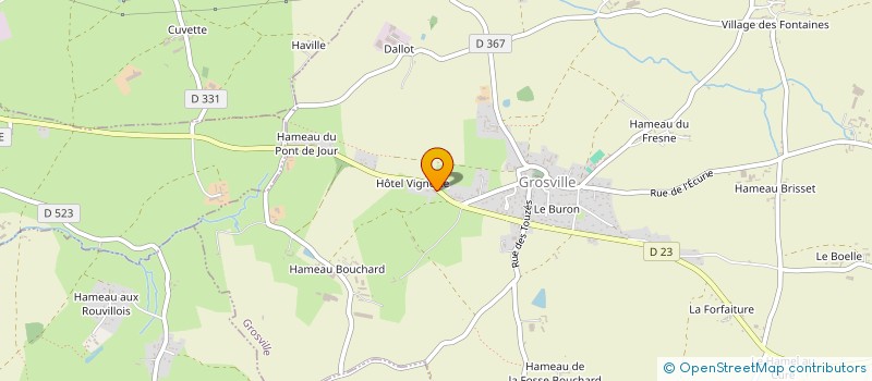 localisation de l'entreprise MONSIEUR VINCENT DUCHEMIN  GROSVILLE