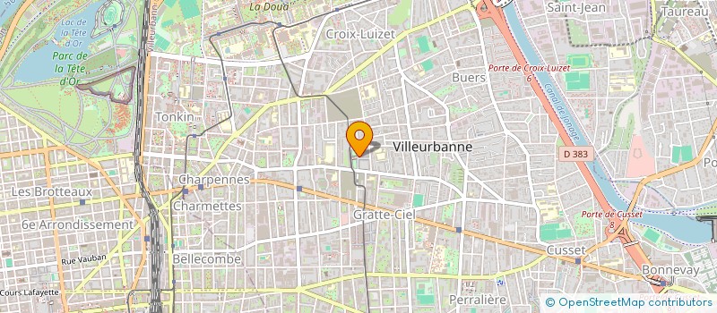 localisation de l'entreprise MONSIEUR VINCENT DUCLOUX  VILLEURBANNE