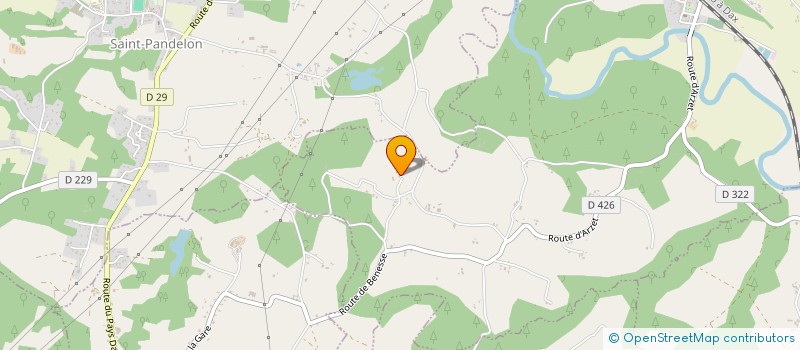 localisation de l'entreprise MONSIEUR VINCENT DUFAU  SAUGNAC-ET-CAMBRAN