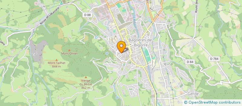 localisation de l'entreprise MONSIEUR VINCENT DUFFAU  BAGNERES-DE-BIGORRE