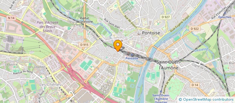 localisation de l'entreprise MONSIEUR VINCENT DUPAQUIER à PONTOISE