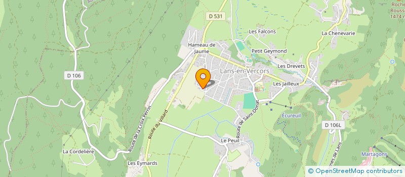 localisation de l'entreprise MONSIEUR VINCENT DUPAYAGE  LANS-EN-VERCORS