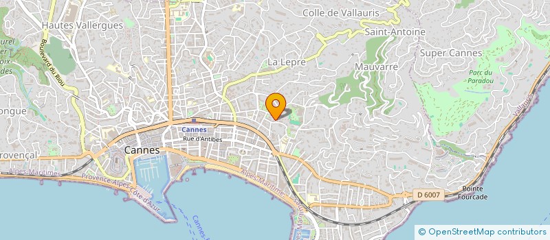 localisation de l'entreprise MONSIEUR VINCENT DUPEYRAT  CANNES
