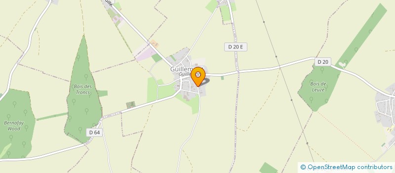 localisation de l'entreprise MONSIEUR VINCENT DUPUIS  GUILLEMONT