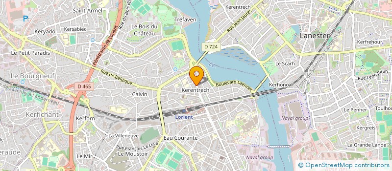 localisation de l'entreprise MONSIEUR VINCENT DUPUY  LORIENT