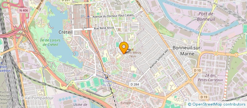 localisation de l'entreprise MONSIEUR VINCENT DURANDEAU  CRETEIL