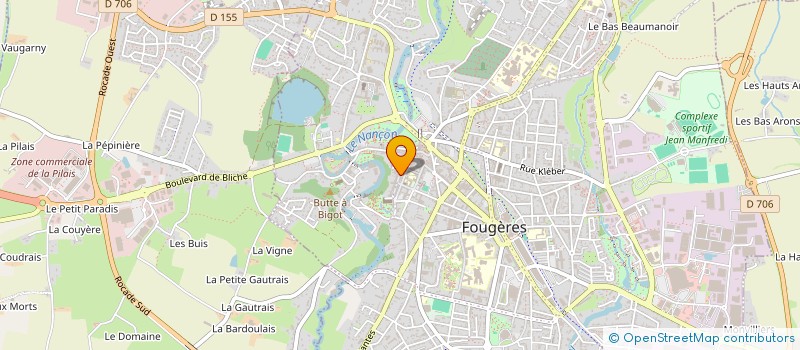 localisation de l'entreprise MONSIEUR VINCENT DUROCHER  FOUGERES