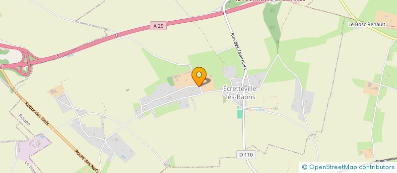 localisation de l'entreprise MONSIEUR VINCENT DUVAL  ECRETTEVILLE-LES-BAONS