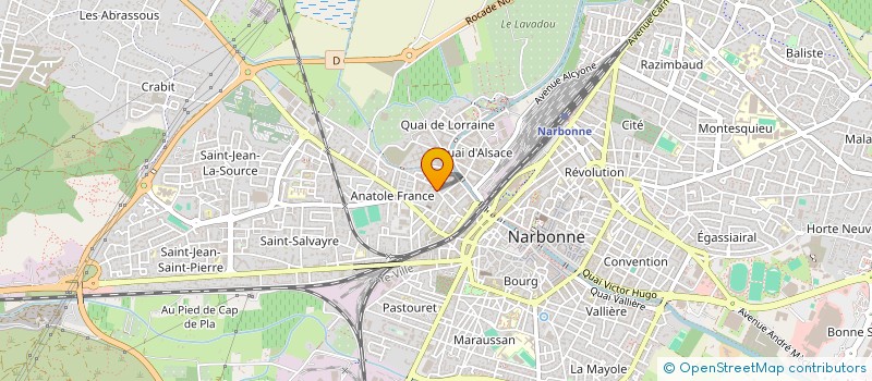 localisation de l'entreprise MONSIEUR VINCENT DUVERGER  NARBONNE