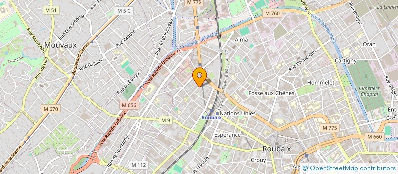 localisation de l'entreprise MONSIEUR VINCENT DUVIVIER à ROUBAIX