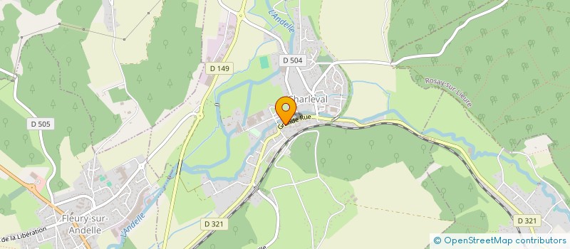 localisation de l'entreprise MONSIEUR VINCENT DUVIVIER  CHARLEVAL