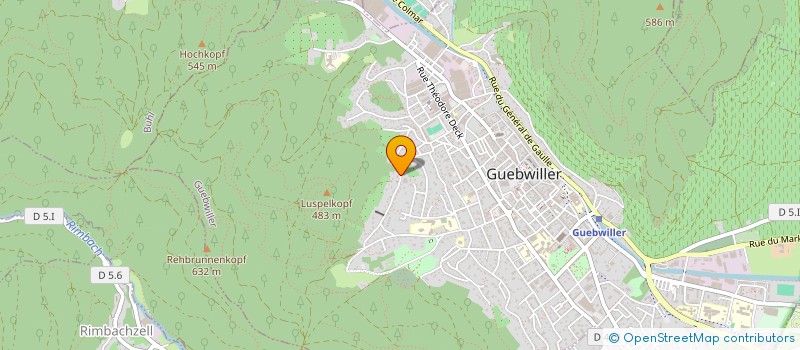 localisation de l'entreprise MONSIEUR VINCENT EGRET  GUEBWILLER