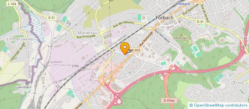 localisation de l'entreprise MONSIEUR VINCENT ENGLER à FORBACH