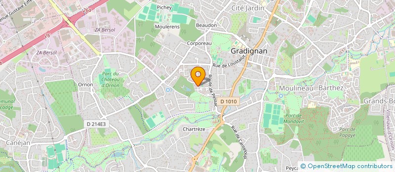 localisation de l'entreprise MONSIEUR VINCENT ESPAGNET  GRADIGNAN