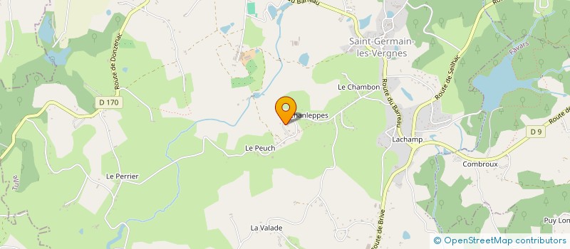 localisation de l'entreprise MONSIEUR VINCENT ESTORGES  SAINT-GERMAIN-LES-VERGNES