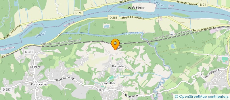 localisation de l'entreprise MONSIEUR VINCENT ETCHEGARAY  URCUIT