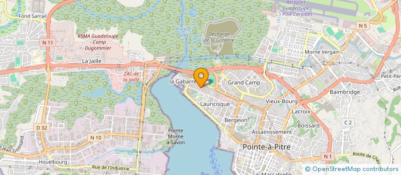 localisation de l'entreprise MONSIEUR VINCENT FABIUS  POINTE A PITRE