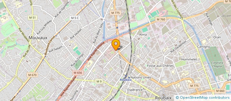 localisation de l'entreprise MONSIEUR VINCENT FACK  ROUBAIX