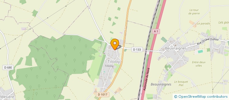 localisation de l'entreprise MONSIEUR VINCENT FAIVRE  TILLOLOY