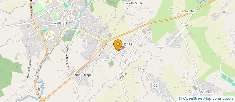 localisation de l'entreprise MONSIEUR VINCENT FANOUILLERE  SAINT-BRANDAN