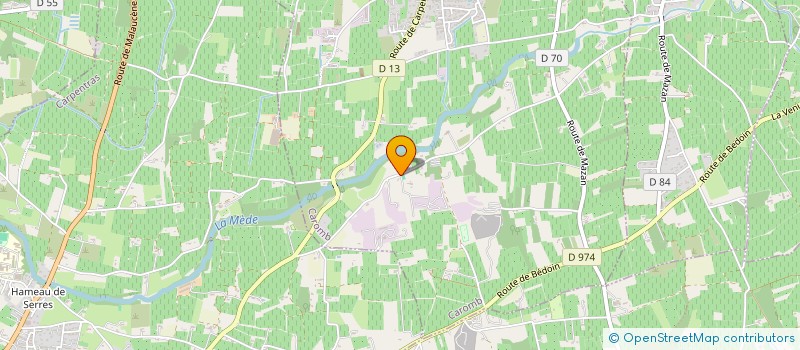 localisation de l'entreprise MONSIEUR VINCENT FARNAUD  CAROMB