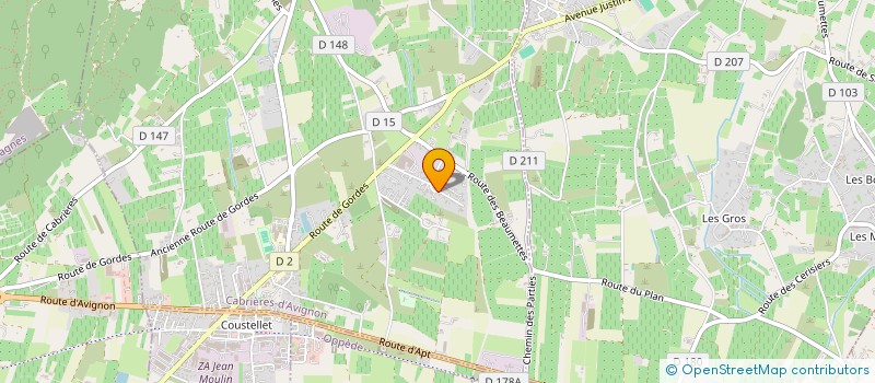 localisation de l'entreprise MONSIEUR VINCENT FAUVEAU  CABRIERES-D'AVIGNON