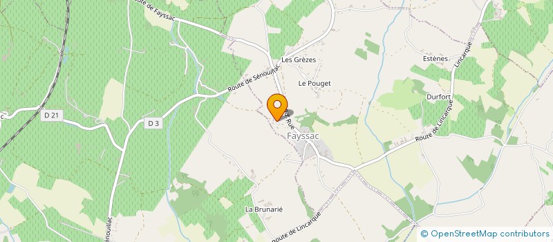 localisation de l'entreprise MONSIEUR VINCENT FAVAREL  FAYSSAC