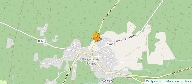 localisation de l'entreprise MONSIEUR VINCENT FE  PONTENX-LES-FORGES