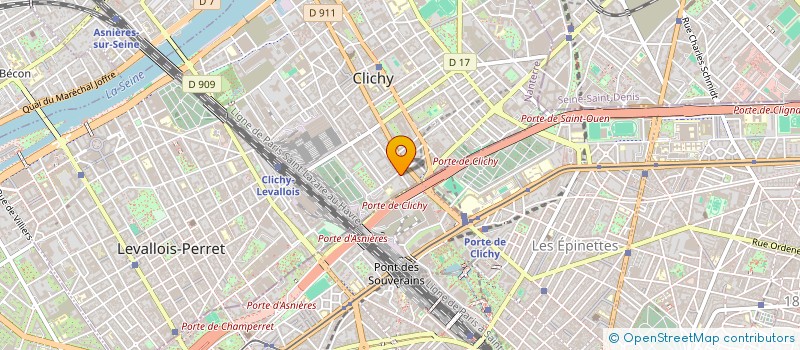 localisation de l'entreprise MONSIEUR VINCENT FERRE à CLICHY