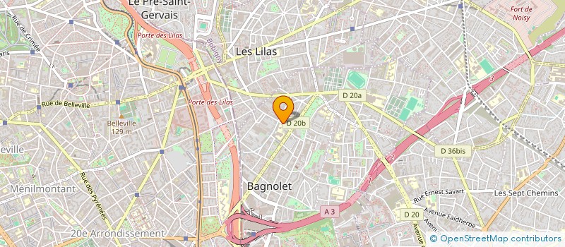 localisation de l'entreprise MONSIEUR VINCENT FERREIRA à BAGNOLET