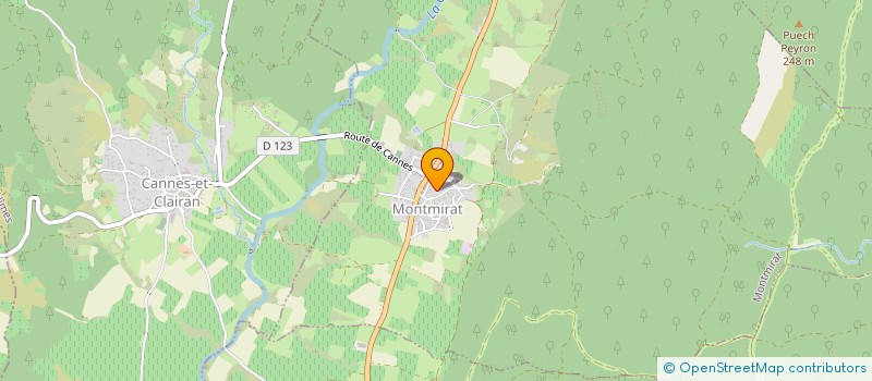 localisation de l'entreprise MONSIEUR VINCENT FEUILLADE  BROUZET LES QUISSAC