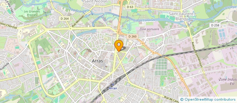 localisation de l'entreprise MONSIEUR VINCENT FEUTREL à ARRAS