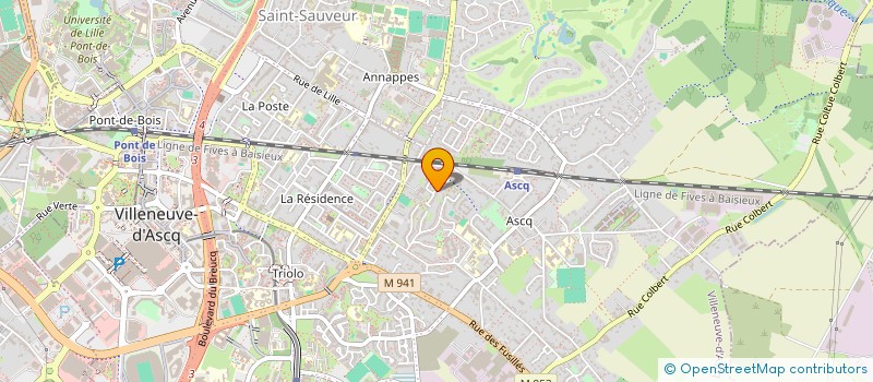 localisation de l'entreprise MONSIEUR VINCENT FILBIEN à VILLENEUVE-D'ASCQ