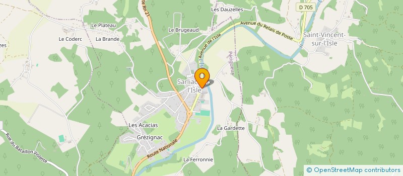 localisation de l'entreprise MONSIEUR VINCENT FLAMENT  SARLIAC-SUR-L'ISLE