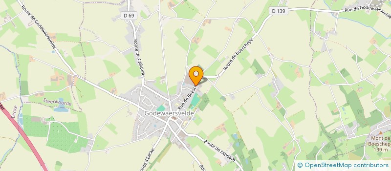 localisation de l'entreprise MONSIEUR VINCENT FLAUW  GODEWAERSVELDE