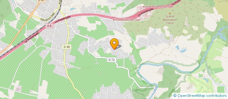 localisation de l'entreprise MONSIEUR VINCENT FLEURANT  VIDAUBAN