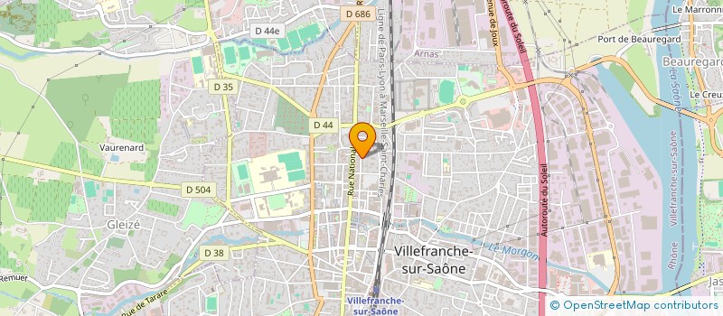 localisation de l'entreprise MONSIEUR VINCENT FLEURY  VILLEFRANCHE-SUR-SAONE
