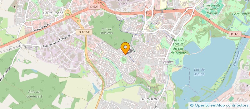 localisation de l'entreprise MONSIEUR VINCENT FLEURY à ANGERS