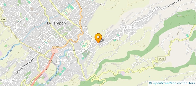 localisation de l'entreprise MONSIEUR VINCENT FONTAINE  LE TAMPON