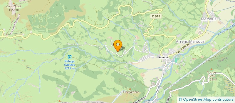 localisation de l'entreprise MONSIEUR VINCENT FONVIELLE  ARRENS-MARSOUS