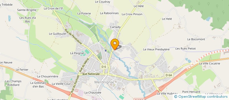 localisation de l'entreprise MONSIEUR VINCENT FORGEARD  MERDRIGNAC