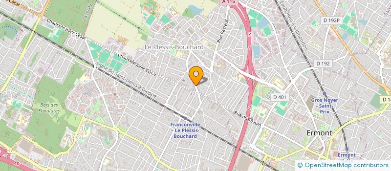 localisation de l'entreprise MONSIEUR VINCENT FORNOT  LE PLESSIS-BOUCHARD